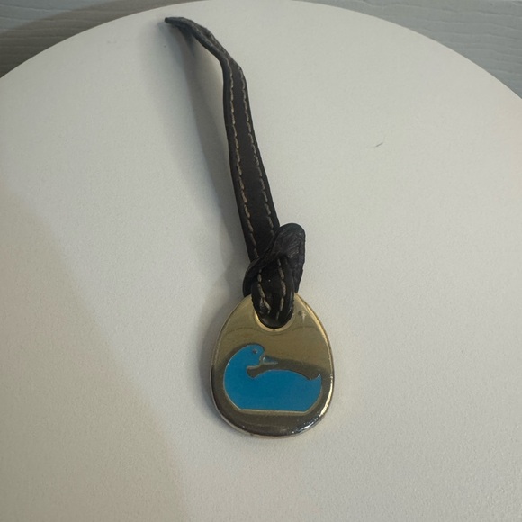 Dooney & Bourke Gold hand tag with dark Brown Strap‼️ - Picture 2 of 5